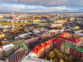 Aerial view of Helsinki, Finland