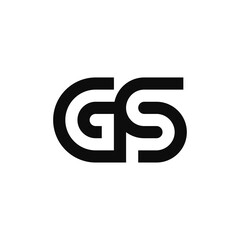 Letter GS initial logo design template