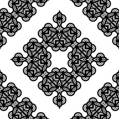 Design seamless decorative lacy pattern