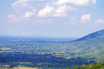 Obraz premium view from the top of the mountain
