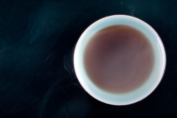 image of tea cup smoke