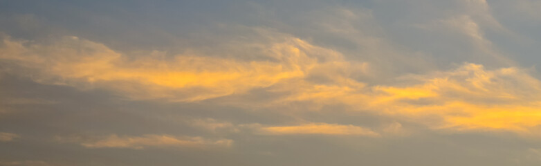 Naklejka na ściany i meble sunset sky with clouds for designs