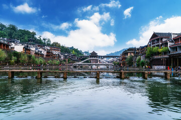 Obraz premium Beautiful scenery of Fenghuang ancient town