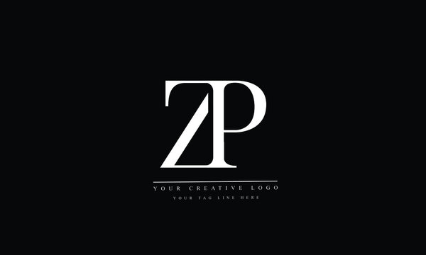 ZP, PZ, Z, P Letter Logo Design with Creative Modern Trendy Typography

