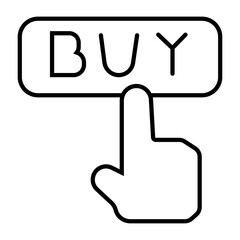 Obraz premium Click here button with hand clicking icon