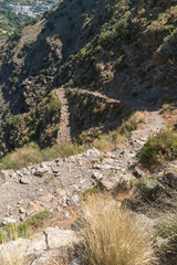 Fototapeta na wymiar Path in the Sierra Nevada mountain