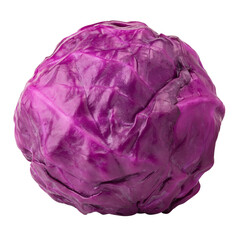 Red cabbage isolated on a white background