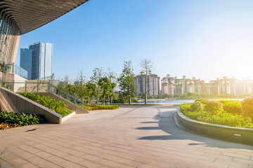Urban architecture scenery in Nansha District, Guangzhou, China