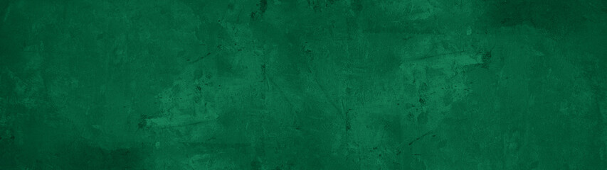 Dark abstract grunge green stone concrete paper texture background banner panorama