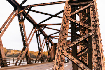 Fototapeta premium Rheinbrücke Wintersdorf