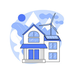 Ecological greenway abstract concept vector illustration. Landscape ecology, greenway system plan, open space planning, natural resources, geological information, soil and water abstract metaphor.