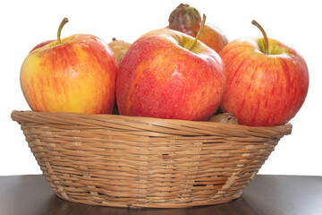 Close Up Red Apple Isolated white background