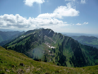 Panorama hiking tour Nagelfluhkette, Bavaria, Germany