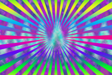 An abstract psychedelic burst background image.