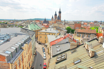 Panorama Krakowa - obrazy, fototapety, plakaty