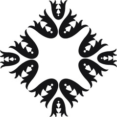 ornamental vintage motif art illustration