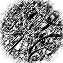 Fototapeta premium Grunge texture is black and white. Abstract monochrome background. Dirty scratch spot