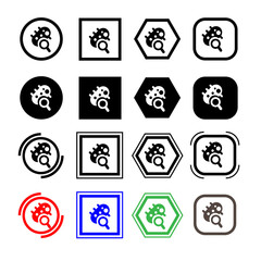 virus and bacteria icon