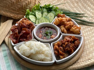 Fried Pork Sticky Rice
