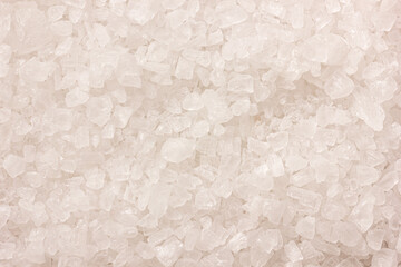 Crystals of sea salt. Closeup view. background.