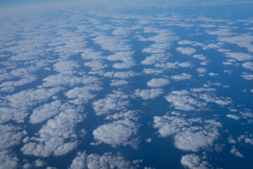 Background with blue cloudscape