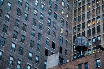 Skyscrapers detail in New York City, Manhattan