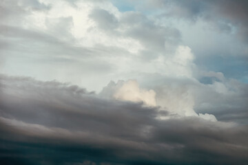 Obraz premium Dramatic sky with stormy clouds
