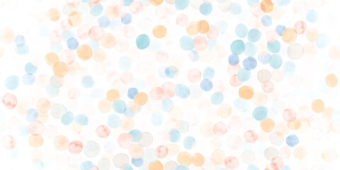 Seamless Circle Textile. White Decorative Round 