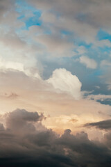 Fototapeta premium Dramatic sky with stormy clouds