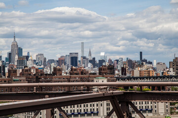 Fototapeta na wymiar Skyline of New York, Manhattan, from Brooklyn