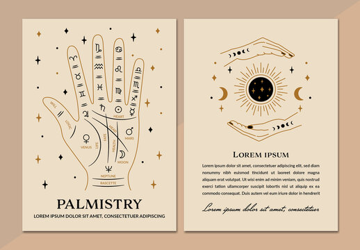 Psychic Palm Reading Card Layout