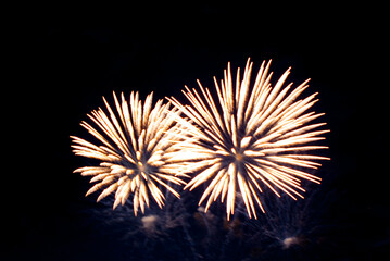 Brightly colorful fireworks and salute of various colors Brightly colorful fireworks and salute of various colors