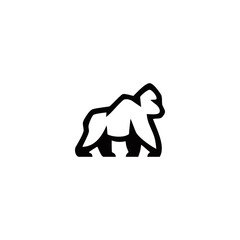 gorilla logo design vector graphic idea creative template
