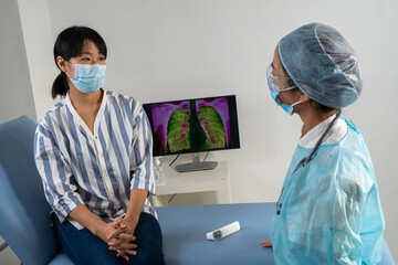 Consultation covid-19, prise de température, fièvre.