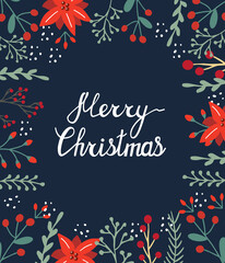 Obraz premium Merry Christmas and New Year. Beautiful Christmas cards. Vector illustration.