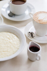 Bowl of oatmeal porridge