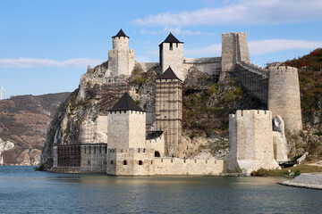 Golubac fortress one of the most wonderful fortresses on the Danube river Serbia