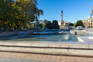 Monument of Freedom at the center of city of Ruse