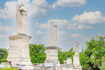 Fototapeta na wymiar Travel to historical places in Greece.