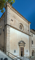 S.Antonio church facade, Scanno, Abruzzo, Italy