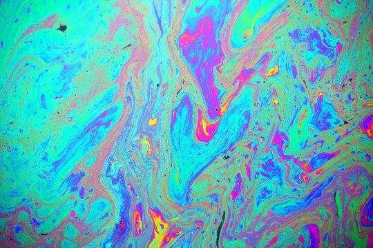 colorful rainbow oil slick background