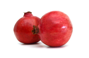 pomegranate isolated on the white background 