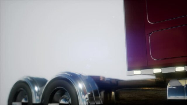 bright american lorry track in studio