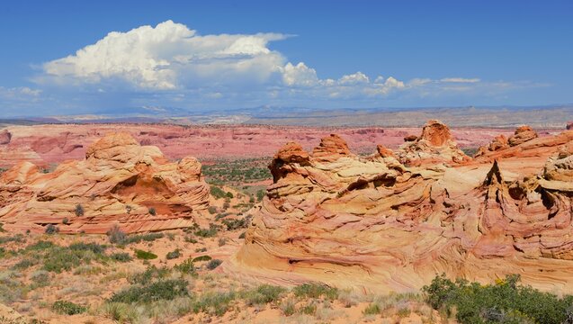 Colorful rock formations at Coyote Buttes South near Kanab