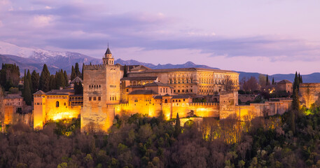 Alhambra palace in Granada, Spain - obrazy, fototapety, plakaty