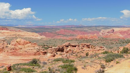 Colorful rock formations at Coyote Buttes South near Kanab