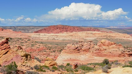 Colorful rock formations at Coyote Buttes South near Kanab