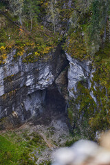 Entrance of a big cave