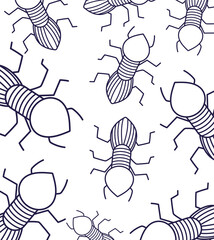 many ants insect nature animals small pattern line style