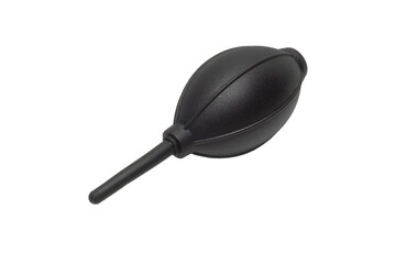 Air blower pump for cleaning camera lens on a white background